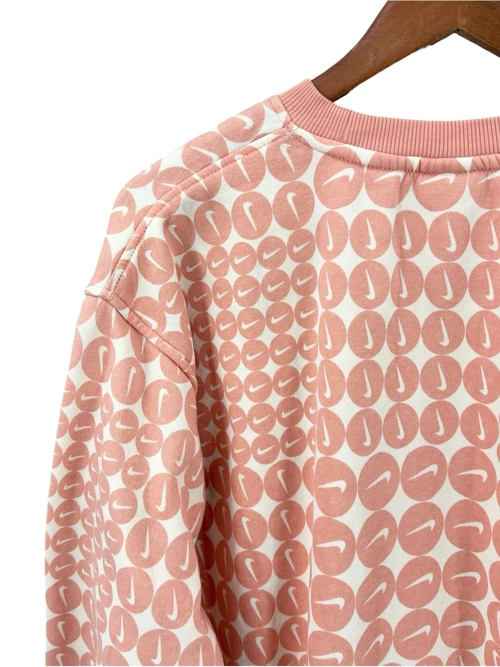 NIKE Sweatshirt Oversized Club Fleece Peach White